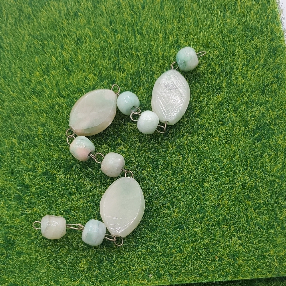 Raw Blue Aquamarine Nugget Pendant‎ 7.5 Inch P328